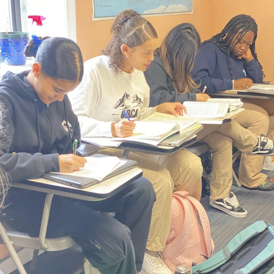 High school students at Great Rock Christian Academy