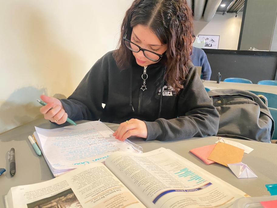 Middle school students at Great Rock Christian Academy