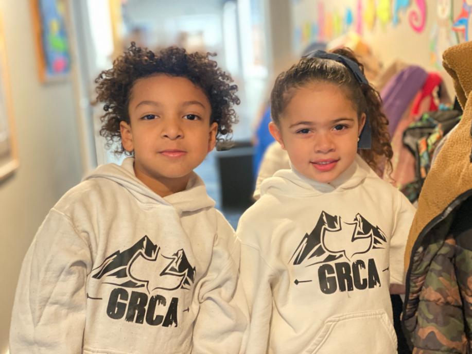 Homeschool co-op students at Great Rock Christian Academy